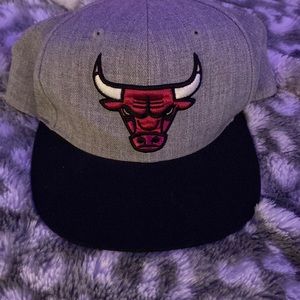 chicago bulls flat rimmed hat